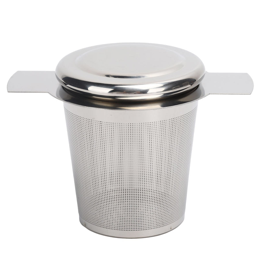 Tea Strainer Loose Leaf Tea Infuser Basket Fine Mesh Filter with Lid Teaware for CupStainless Steel