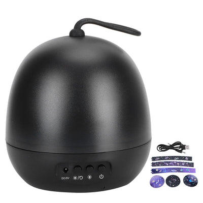 Star Projection Lamp USB Battery Dual-Use Nightlight Kids Baby Bedroom Nursery Kid GiftsBlack