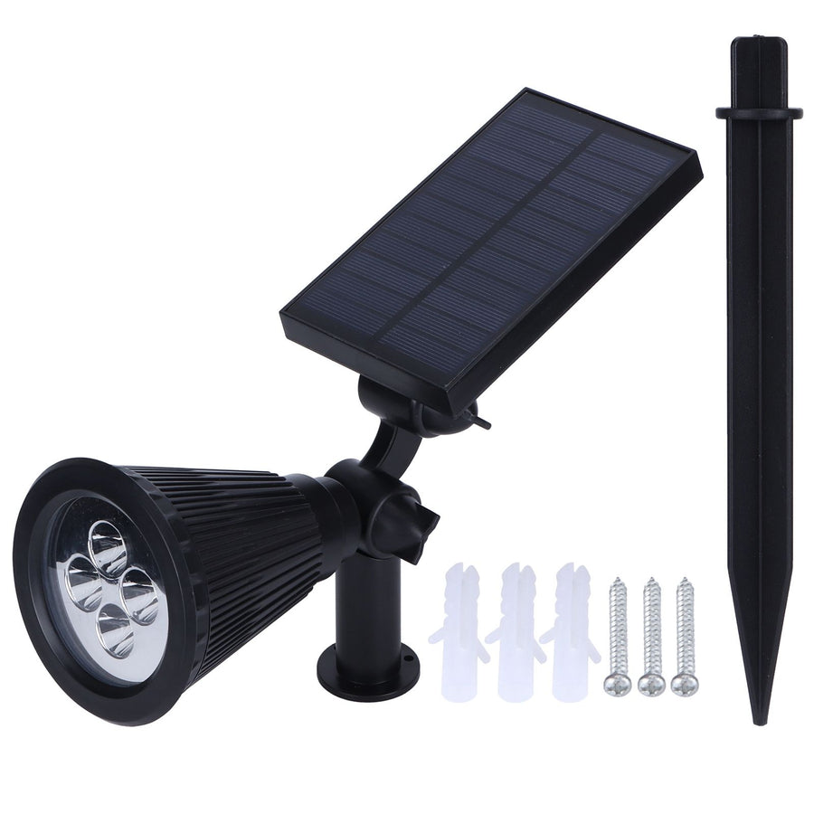 LED Solar Lamp IP65 Waterproof Lawn Light Outdoor Garden Courtyard Landscape Decoration Black