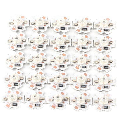 25Pcs 5V LED Chips 200LM 1W High Power LED Lamp Beads for DIY Lighting FixturesBlue Light 455‑460NM