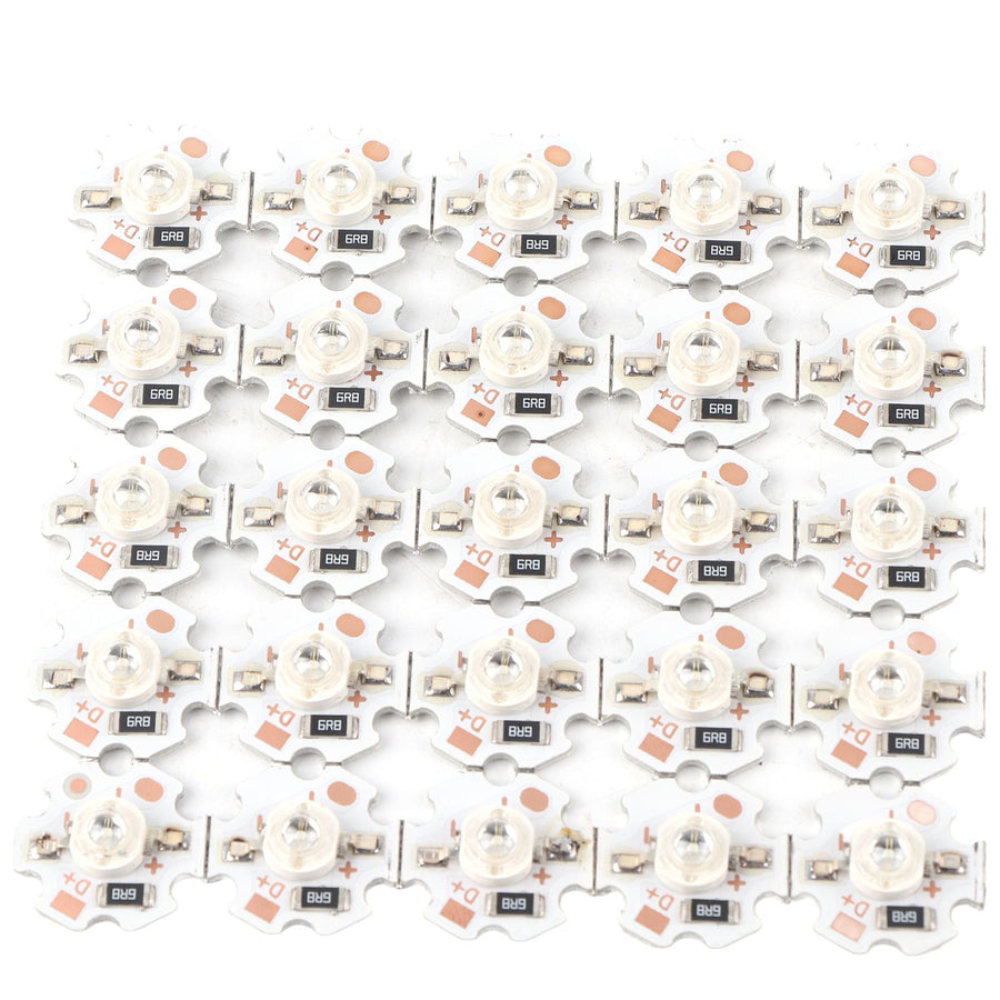 25Pcs 5V LED Chips 200LM 1W High Power LED Lamp Beads for DIY Lighting FixturesBlue Light 455‑460NM