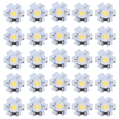 25Pcs 5V LED Chips 200LM 1W High Power LED Lamp Beads for DIY Lighting FixturesNatural Light 4000‑4500K