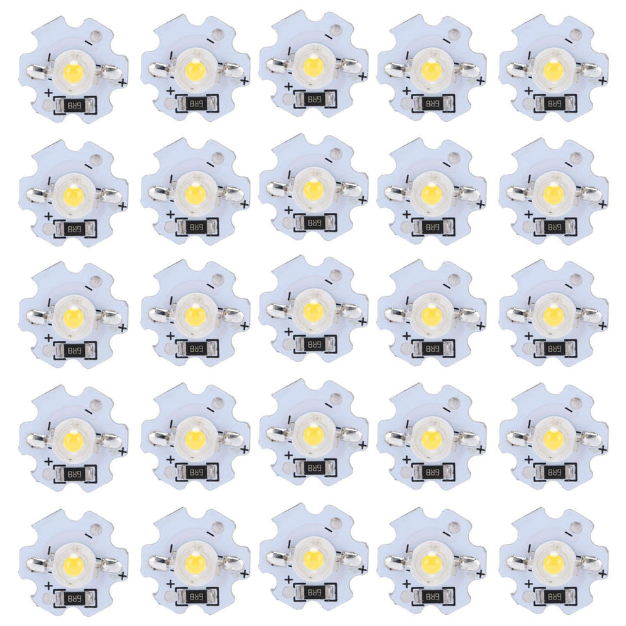 25Pcs 5V LED Chips 200LM 1W High Power LED Lamp Beads for DIY Lighting FixturesNatural Light 4000‑4500K