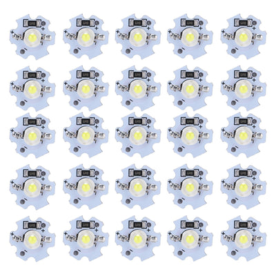 25Pcs 5V LED Chips 200LM 1W High Power LED Lamp Beads for DIY Lighting FixturesCold White 10000K