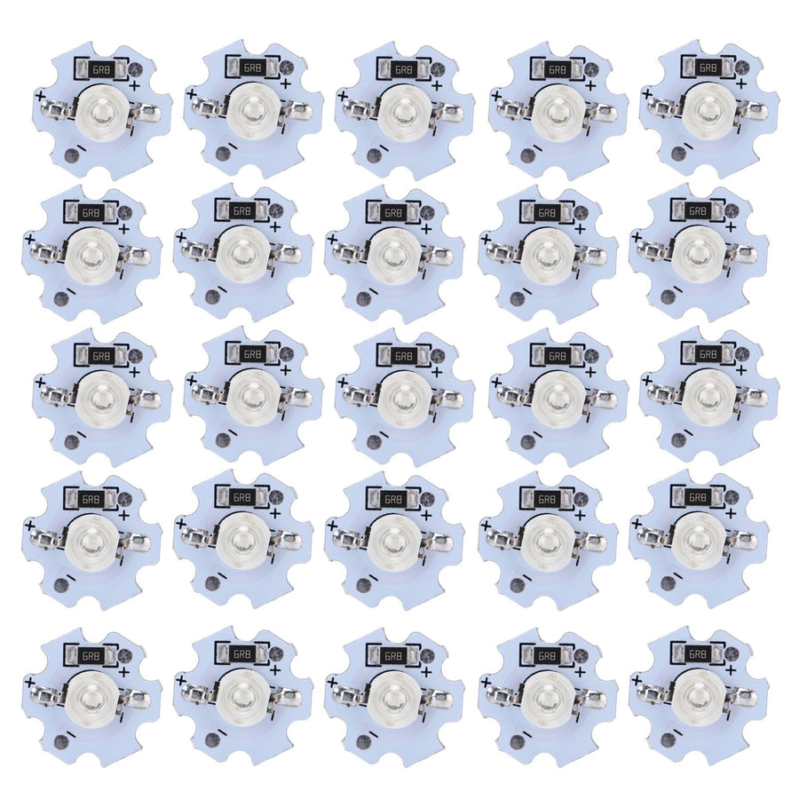 25Pcs 5V LED Chips 200LM 1W High Power LED Lamp Beads for DIY Lighting FixturesUV Light 395‑400NM