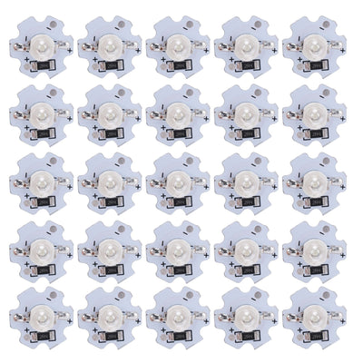 25Pcs 5V LED Chips 200LM 3W High Power LED Lamp Beads for DIY Lighting FixturesBlue Light 455‑460NM