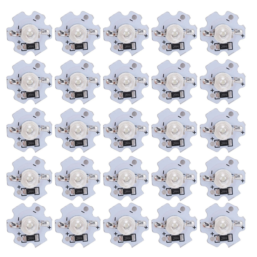 25Pcs 5V LED Chips 200LM 3W High Power LED Lamp Beads for DIY Lighting FixturesBlue Light 455‑460NM