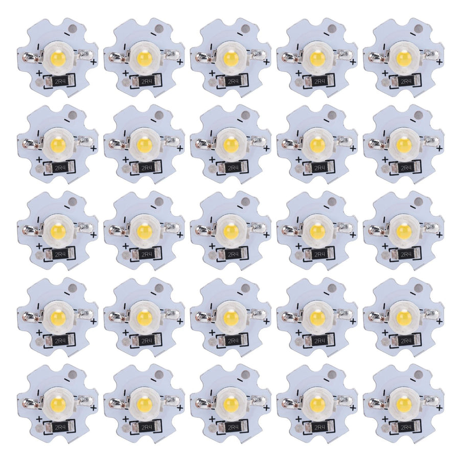 25Pcs 5V LED Chips 200LM 3W High Power LED Lamp Beads for DIY Lighting FixturesNatural Light 4000‑4500K