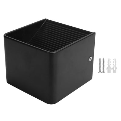 LED Wall Light Outdoor Waterproof IP65 Porch Garden Wall Bedroom Bedside Lamp AC85‑265V 3WBlack Shell Warm White Light