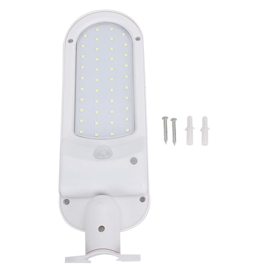 Outdoor LED Solar Light Garden Human Body Induction Wall Lamp IP65 Waterproof White