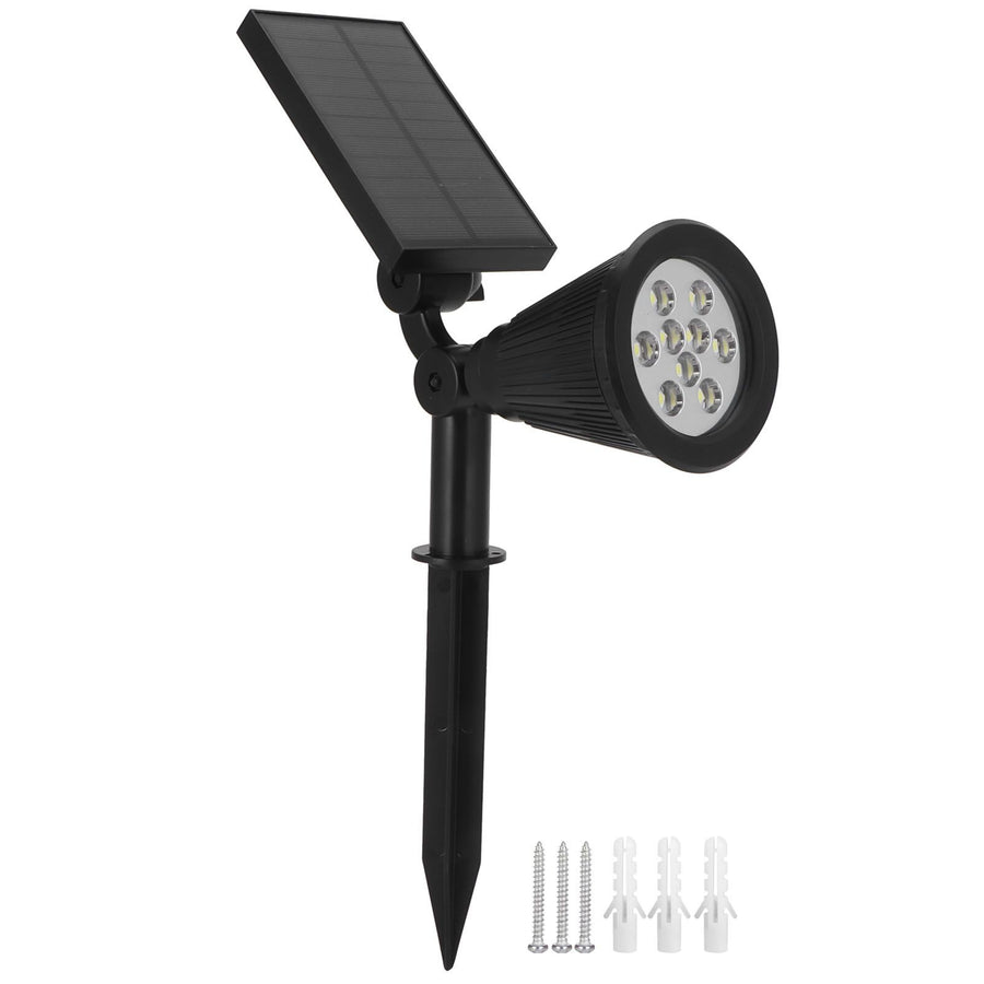 9LED Chips Solar Spotlights LED Solar Landscape Lights for Outdoor Garden CourtyardWhite Light