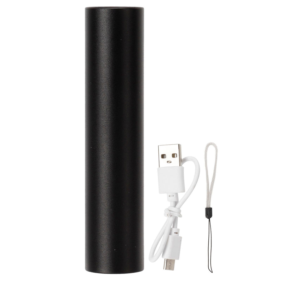 USB Flashlight Waterproof Portable Aluminum Alloy Electric Torch for Night Cycling