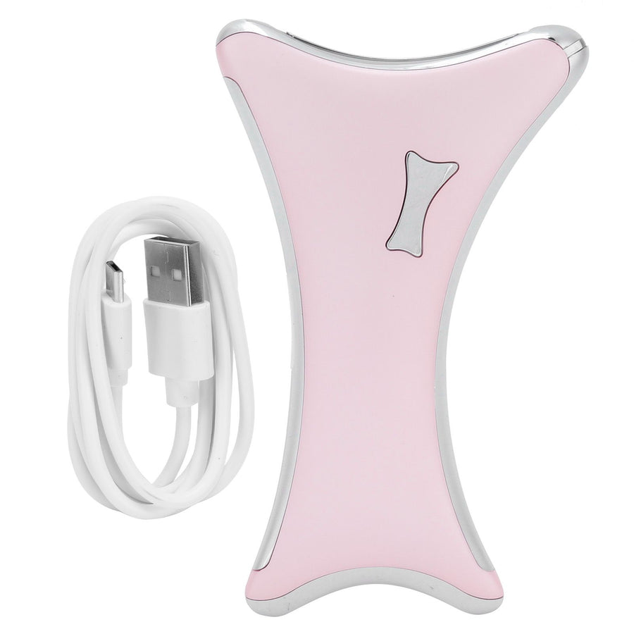 LED Electric Gua Sha Board USB Vibration Heating Scraping Massager Instrument Beauty ToolsPink