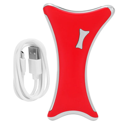 LED Electric Gua Sha Board USB Vibration Heating Scraping Massager Instrument Beauty ToolsRed