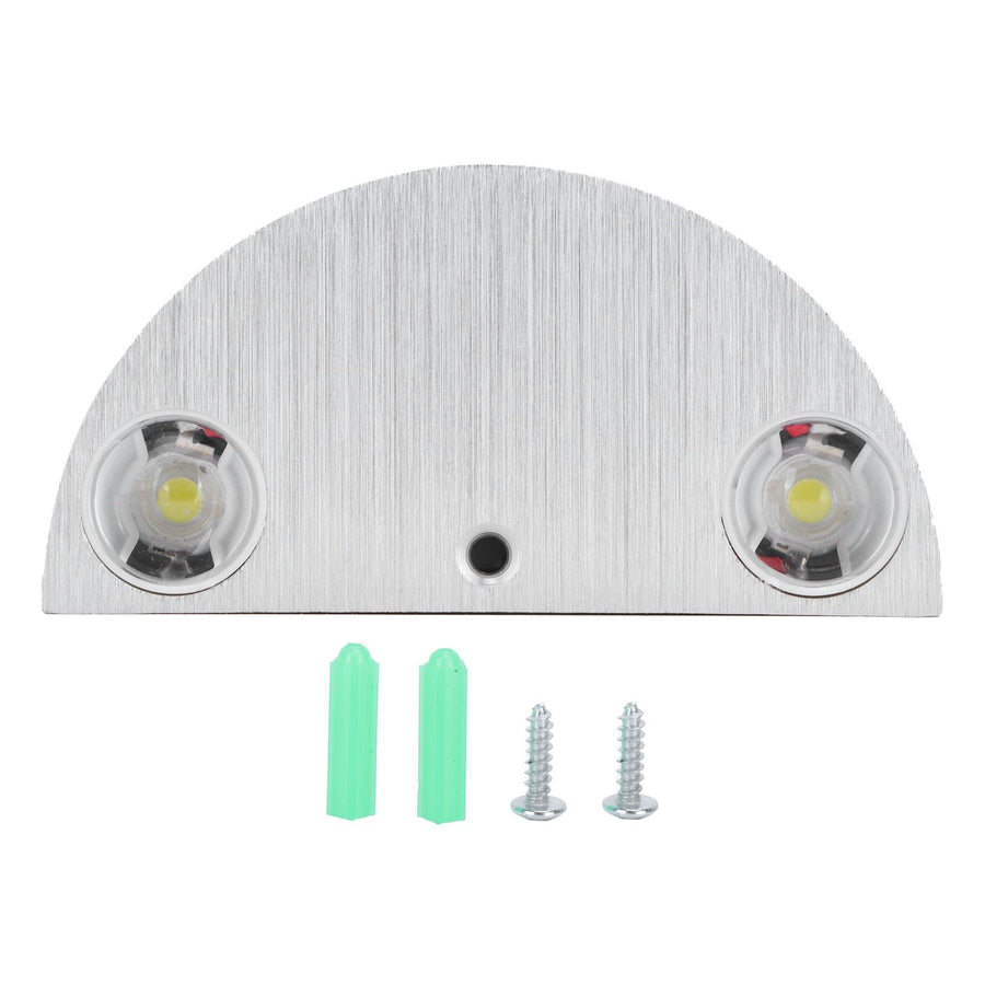9W Wall Lamp Modern Semicircle Decorative Light for KTV Bar Exhibition Hall Pure White 85‑265V