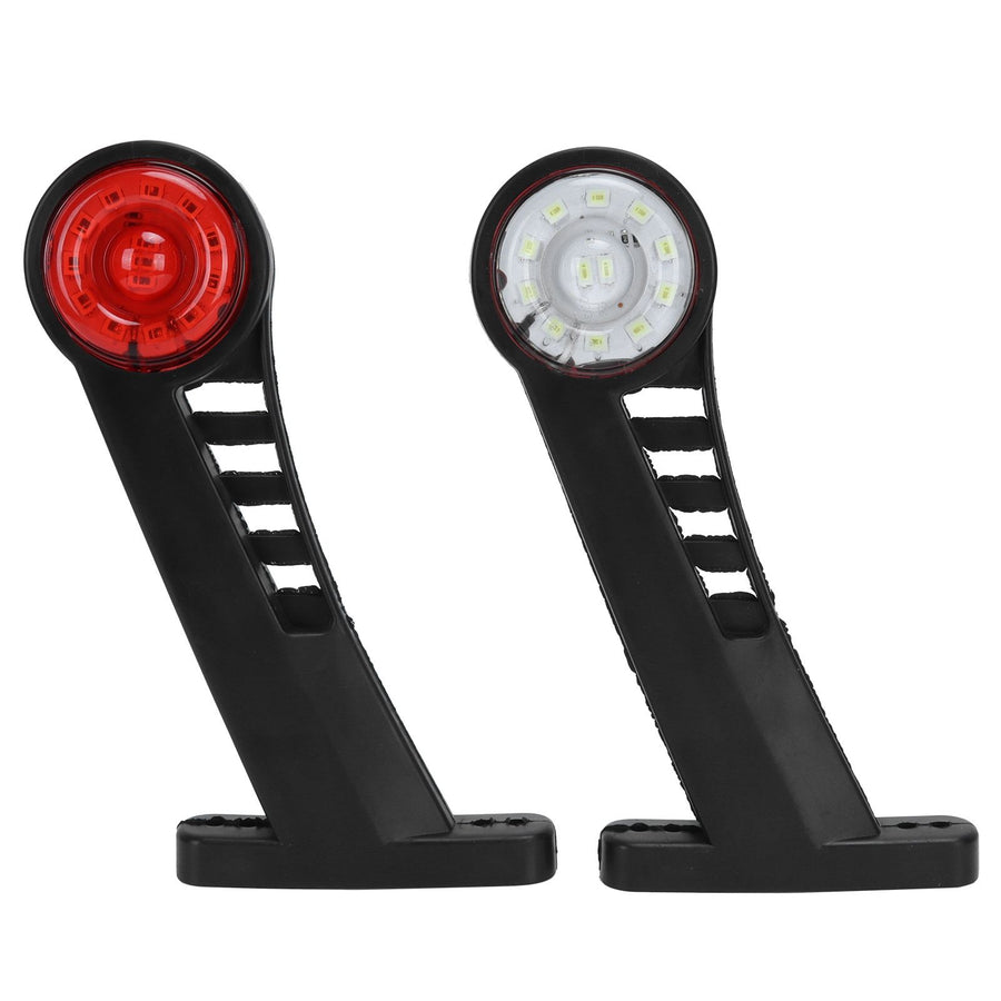 2PCS Dual Color 28LED Truck Side Marker Lamp 24V Warning Signal Light Car Trailer Taillight
