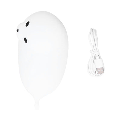 Silicone Bedside Lamp 1.3W Innovative USB Night Light with Colorful Lighting White