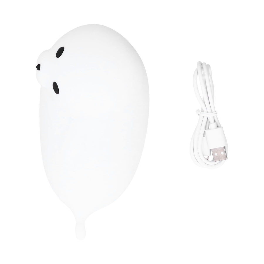 Silicone Bedside Lamp 1.3W Innovative USB Night Light with Colorful Lighting White