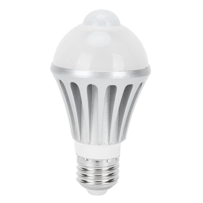LED Sensor Light Bulb 7W E27 Human Body Sensor Bulb for Corridor 85‑265V Warm White Light