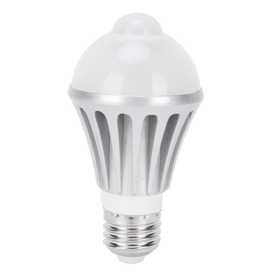 LED Sensor Light Bulb 7W E27 Human Body Sensor Bulb for Corridor 85‑265V Warm White Light