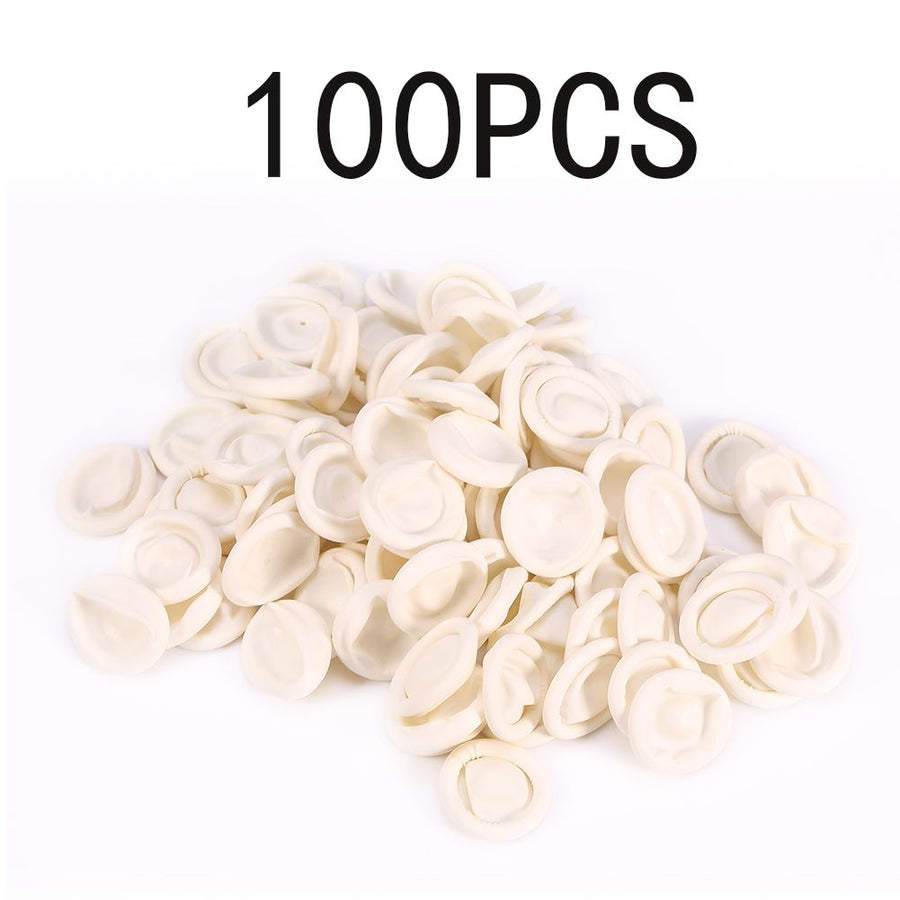 100Pcs/Bag Disposable Anti Static Protective Rubber Finger Cots Tattoo Nail Art Accessory
