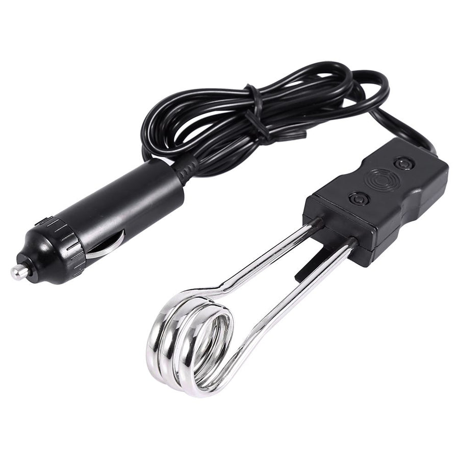 Mini Portable Electric Car Boiled Water Immersion Heater Traveling Camping Picnic New (12V)