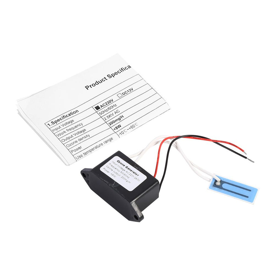220V Air Purifier For Home Use Ceramic Ozone Generator Parts Density 200mg/H