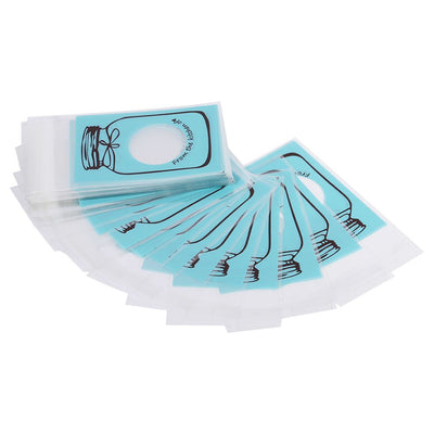 100pcs/Pack Lovely Plastic Candy Biscuit Cookies Gift Packaging Bag Party Supplies (Blue)
