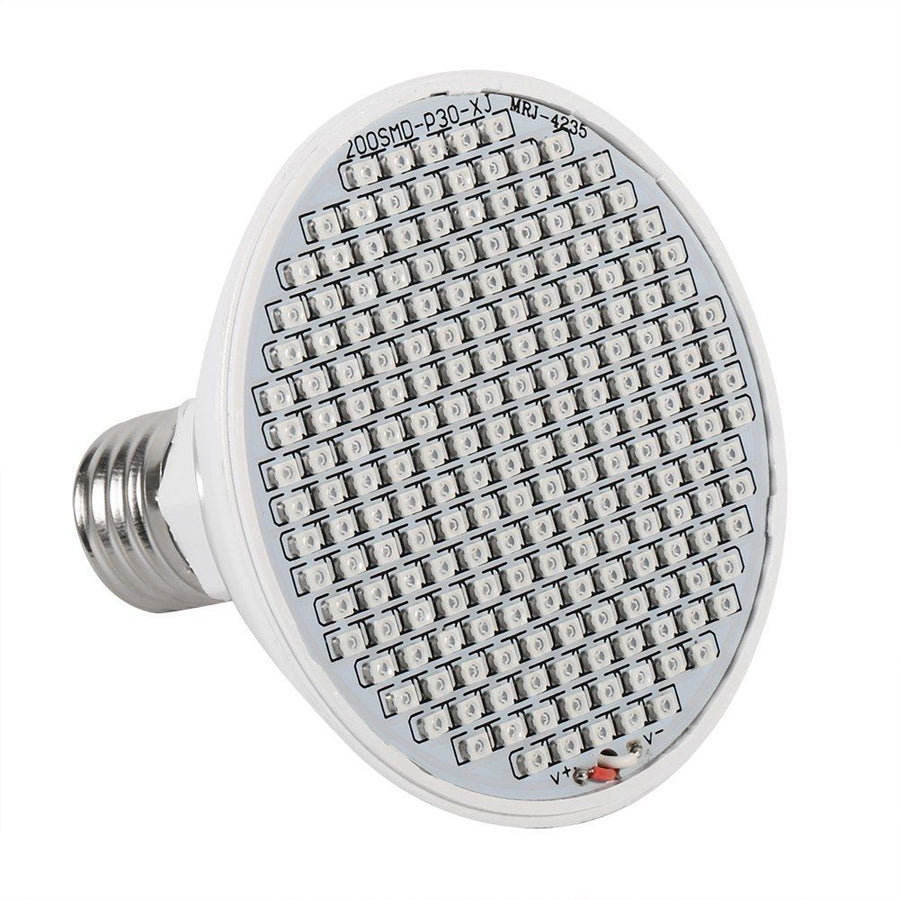 24W 200-LED Plant Grow Light E27 Hydroponic Flower Veg Growing Lamps 85~265V
