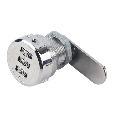 3 Digit Code Combination Cam Cabinet Silver Stainless Steel Convenient Password Security Coded Lock #1