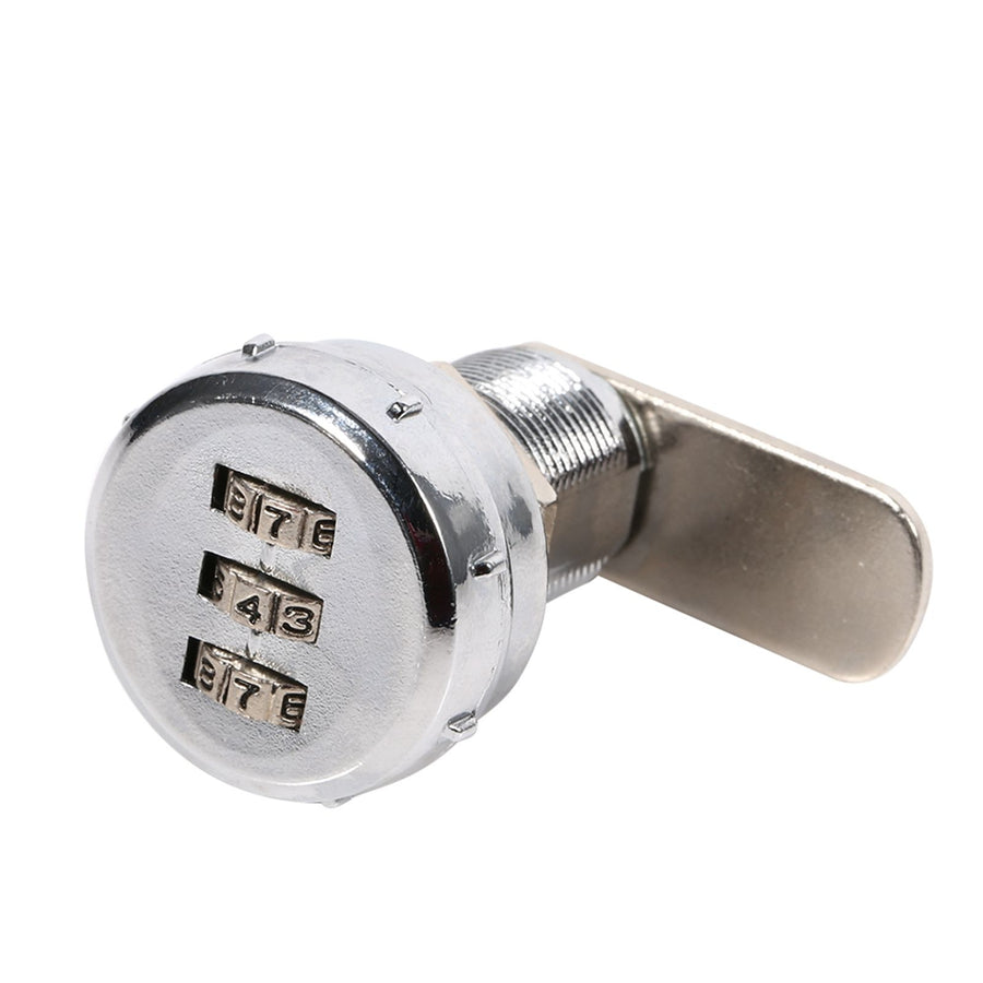 3 Digit Code Combination Cam Cabinet Silver Stainless Steel Convenient Password Security Coded Lock #2