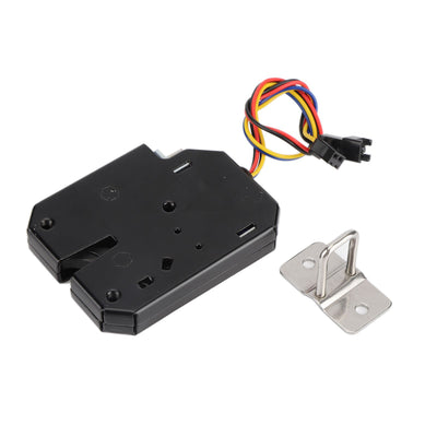 DC 12V 2A Electromagnetic Electric Control Cabinet Drawer Lockers Lock Steel Black