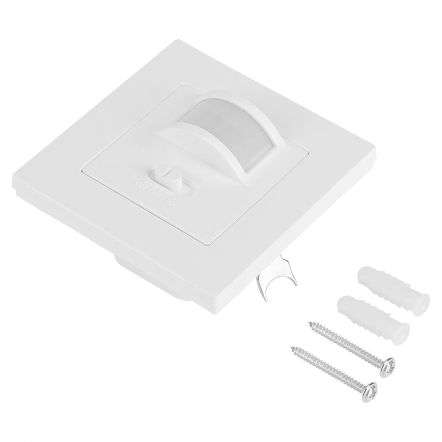 AC 110V‑240V Infrared PIR Motion Sensor Recessed Wall Lamp Light Bulb Switch