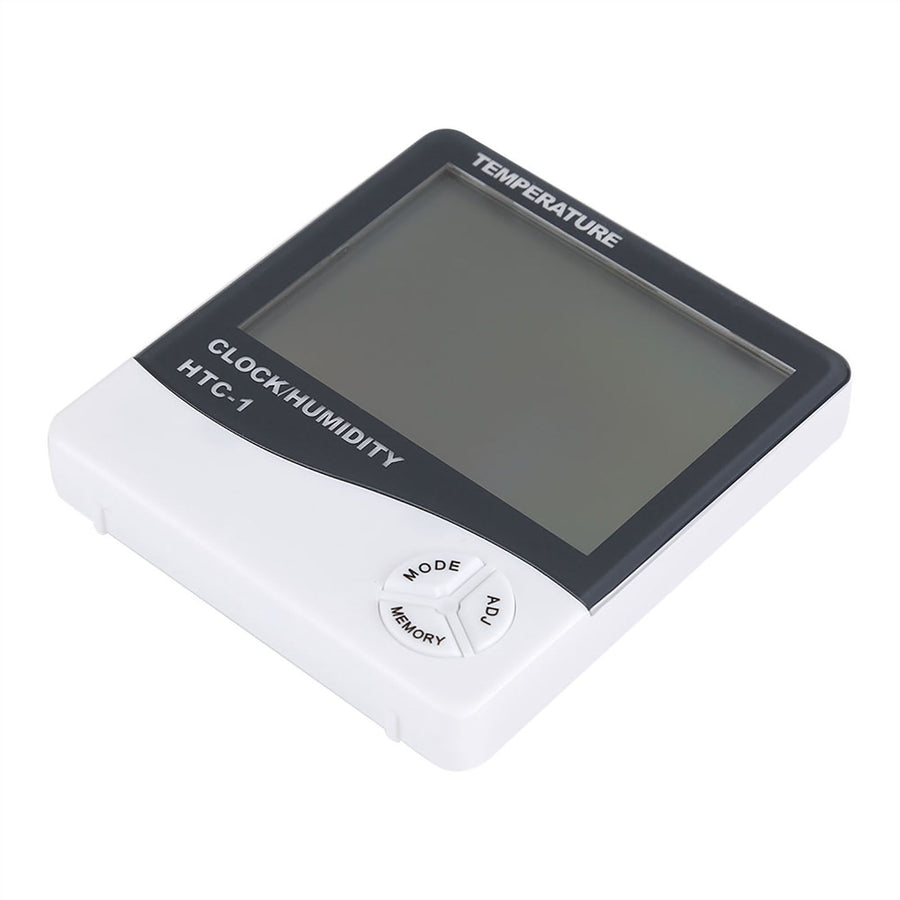 Digital LCD Indoor Thermometer Hygrometer Temperature Humidity Meter with Alarm Clock
