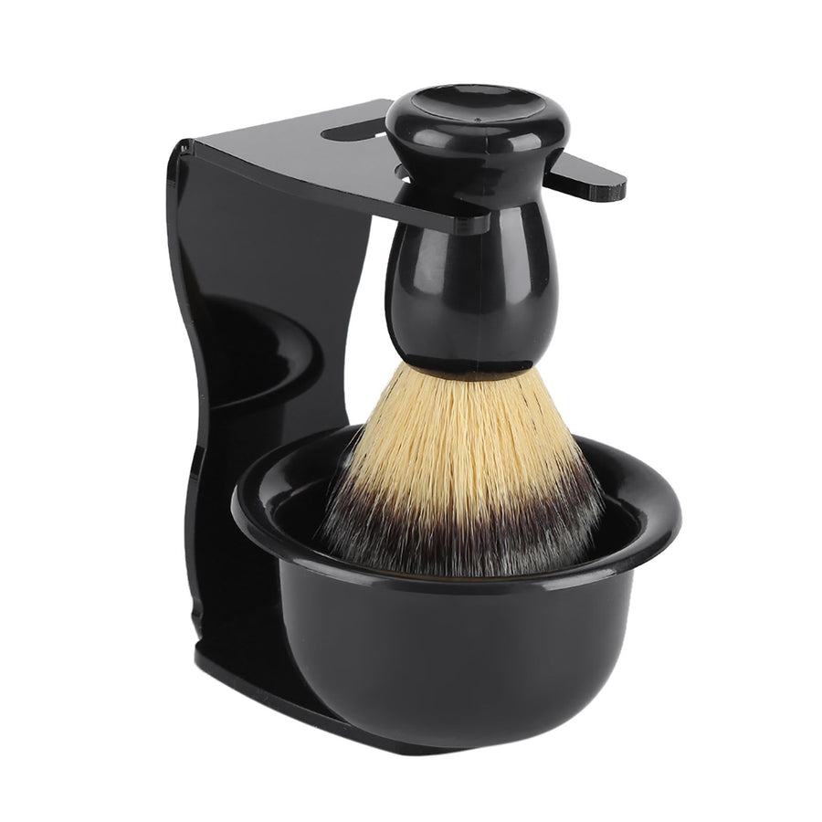 3 PCS Professional Men Shaving Brush Stand Holder Bowl Set