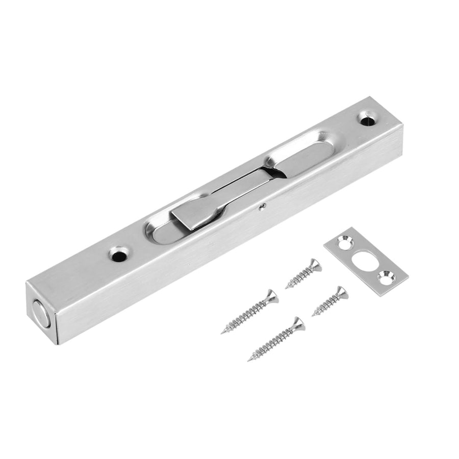 Home Gate Door Security Guard 304 Stainless Steel Flush Latch Bolt Slide Lock 6inch