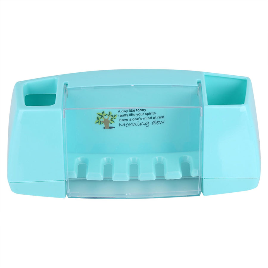 Toothbrush Holder Storage Box Tooth Brush Holder Organizer Bathroom Blue