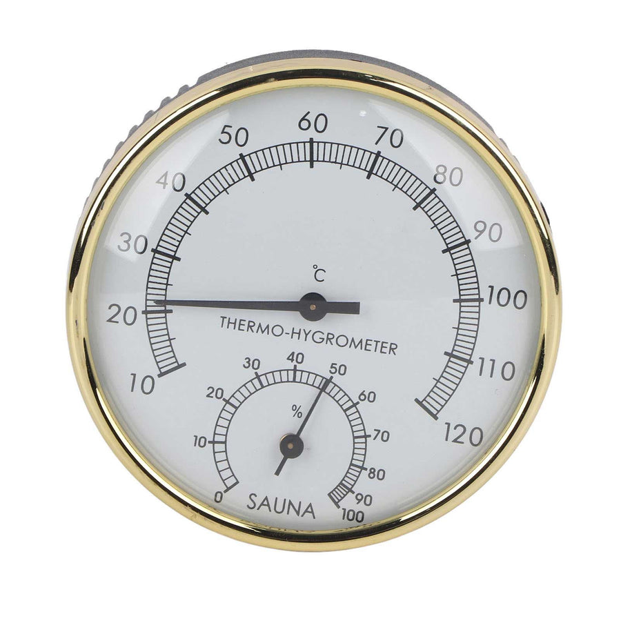 Metal Dial Indoor Thermometer Hygrometer Hygro thermometer Sauna Room Accessory