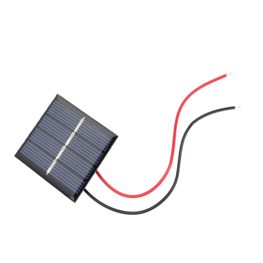 2Pcs 0.36W 2V Mini Polycrystalline Solar Panels DIY Battery Charger Module + Clip Kit