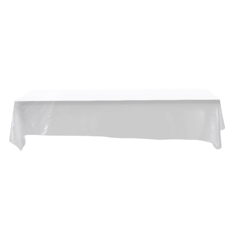 145x320cm Rectangle Tablecloth Table Cover Stain resistant Banquet Wedding Party Decor White