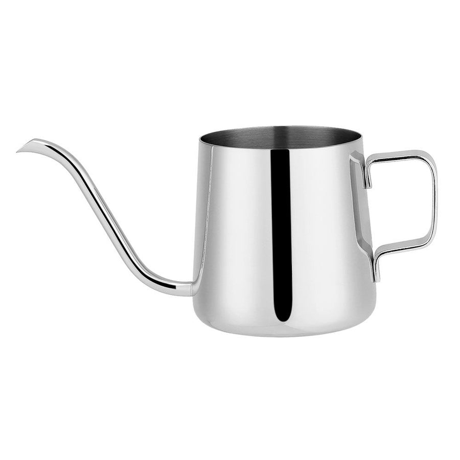 Stainless Steel Drip Coffee Pot Long Gooseneck Spout Kettle Cup Tea Tool (Silver 250mL)