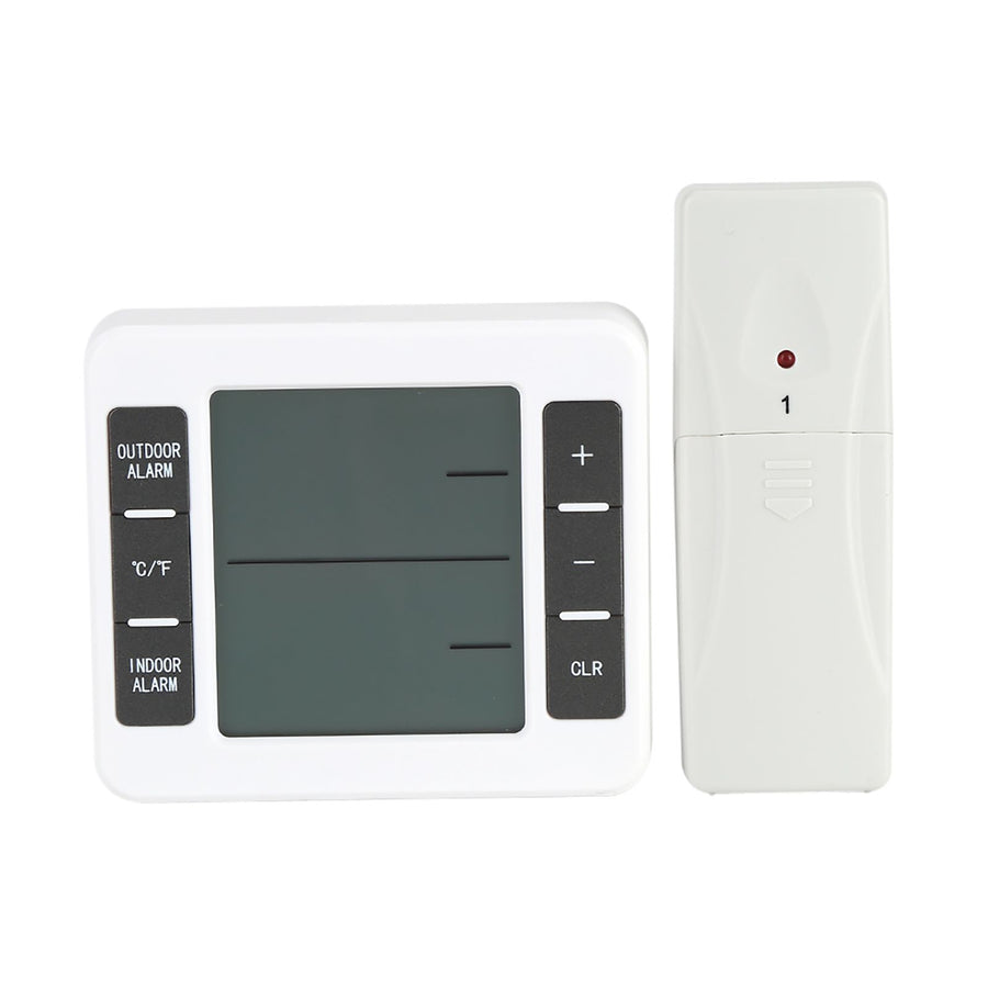 Wireless Digital Freezer Thermometer Indoor/Outdoor Temperature Sensor with Audible Alarm