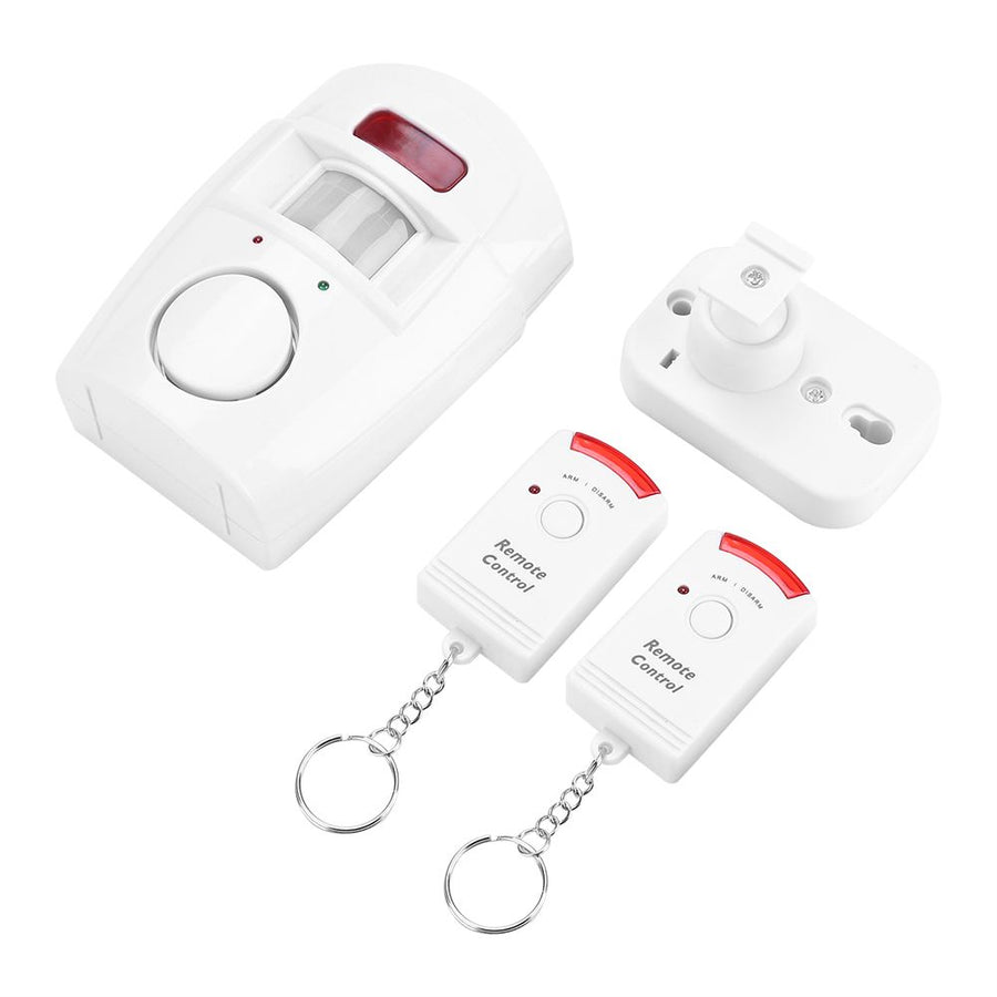 PIR Infrared Motion Detector Alarm Unit with 2 Remote Controller Home Safety System