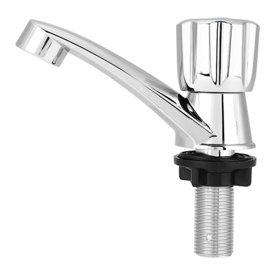 ABS Plastic Single Cold Faucet Water Tap Bathroom Basin Kitchen Sink Accessories(Shutter G1/2)
