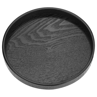 Round Shape Solid Wood Tea Coffee Snack Food Meals Serving Tray Plate Restaurant Trays 27cm