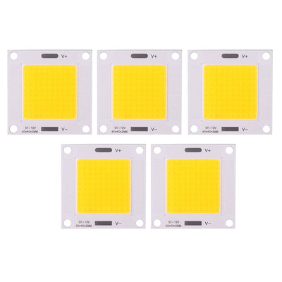 5pcs/set High Power 50W COB LED Integrated Lamp Chip for DIY Light Bulb Floodlight (Warm Light)