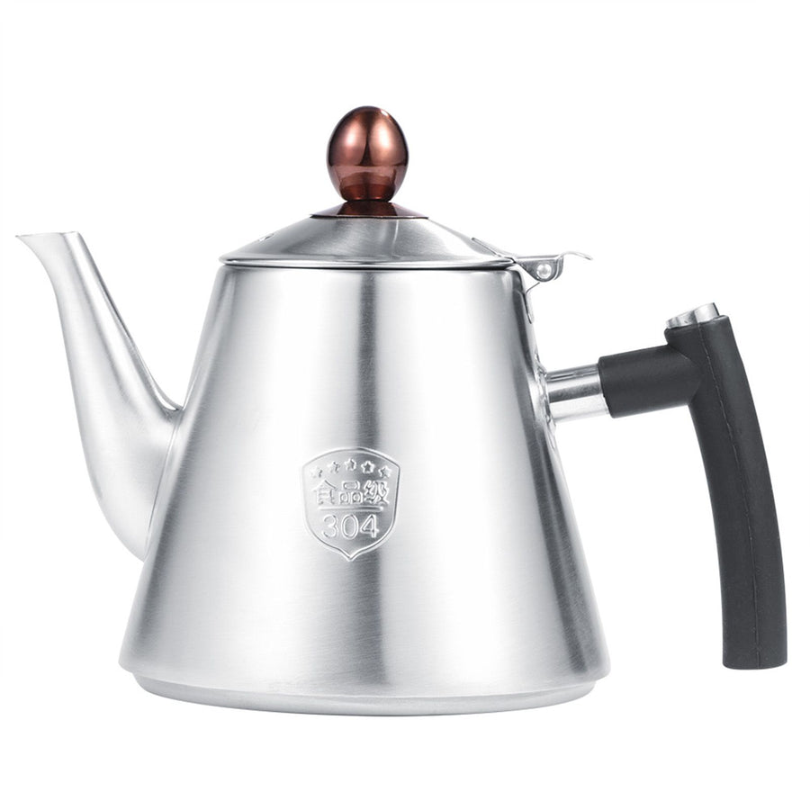 1.2L Stainless Steel Stove top Teapot Tea Coffee Pot Kettle Heat Resistant Handle Matte