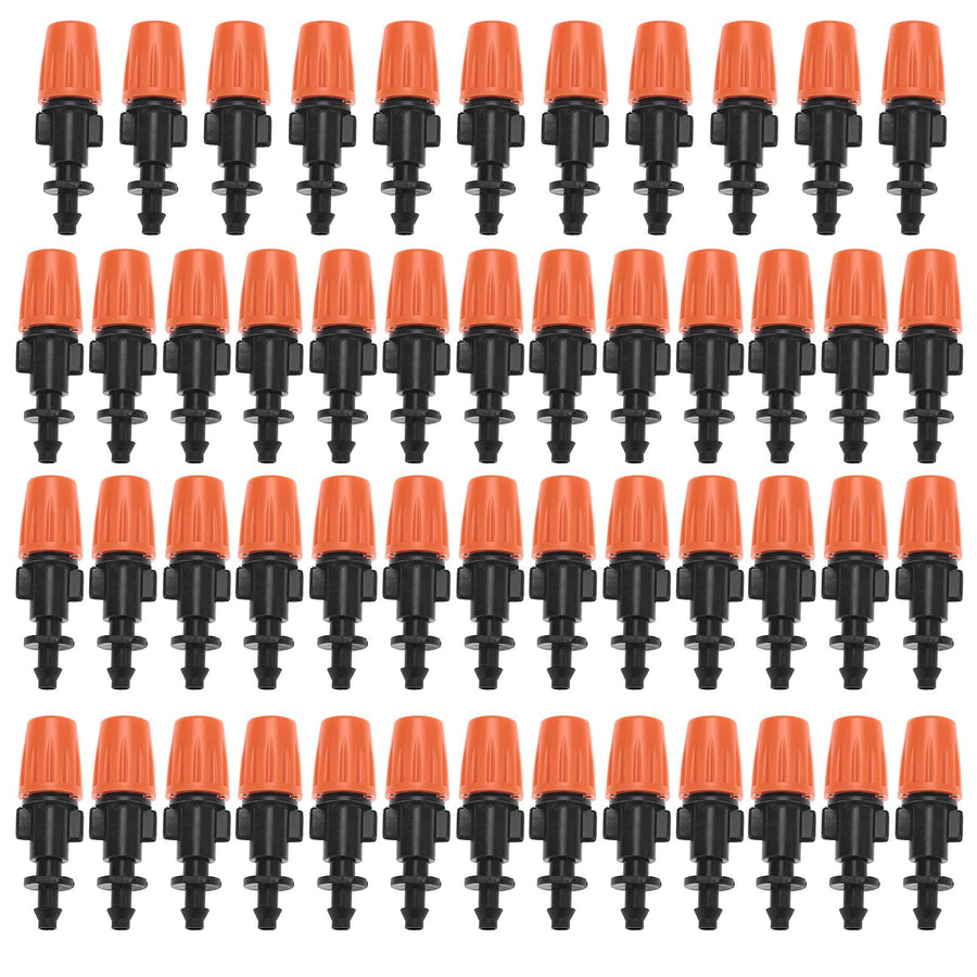 50pcs/set Adjustable Garden Drip Irrigation Misting Nozzles Micro Flowing Sprinkler Head Atomizer