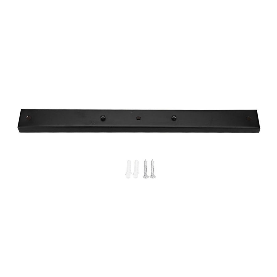 Ceiling Light Plate Holder Fitting Base Rectangular Shape DIY Pendant Lamp Accessories Black