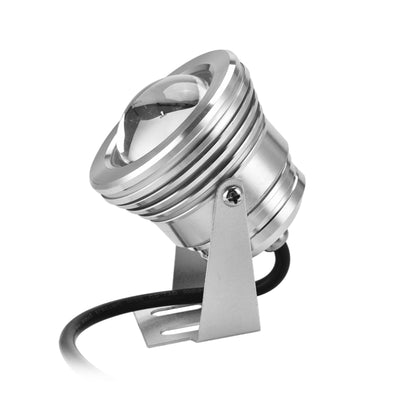 12V 10W RGB Waterproof Aquarium LED Spotlight Lamp for Fish Tank Pool Garden Underwater Silver